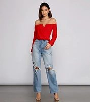 Sophisticated Chiffon Strapless Top