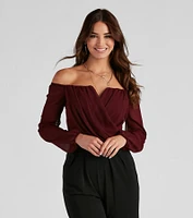 Sophisticated Chiffon Strapless Top