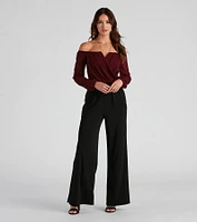 Sophisticated Chiffon Strapless Top