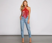 Off The Chain Halter Top