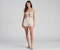 Casual And Chic Tie Front Top