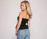 Stylishly Smocked Tube Top
