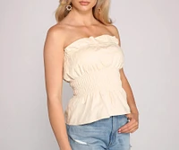 Stylishly Smocked Tube Top