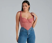 The Sun Tie Strap Corset