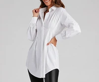 Effortlessly Chic Button Front Tunic