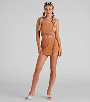 Come Away With Me Cotton Crop Top
