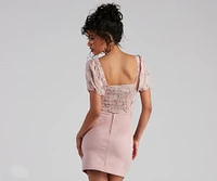 Dreamy Chic Floral Cropped Bustier
