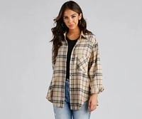 Cozy-Cute Plaid Flannel Top