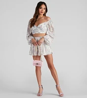 Secret Garden Chiffon Surplice Top