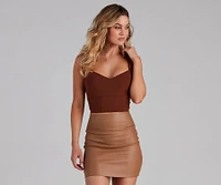Sleek And Strappy Halter Bustier