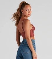 Catch A Glance Beaded Bustier