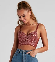 Catch A Glance Beaded Bustier