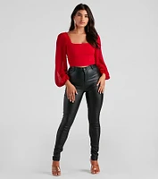 Classy Chic Chiffon Crop Top