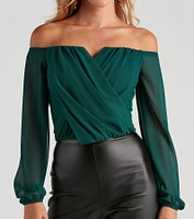 Sophisticated Chiffon Strapless Top