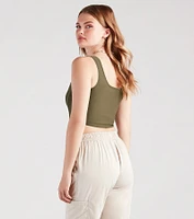 Hook and Eye Corset Crop Top