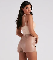 Lace Moment One-Shoulder Bustier