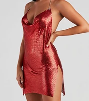 Endless Nights Chainmail Halter Dress