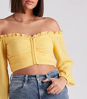 Classic Beauty Off The Shoulder Corset Top
