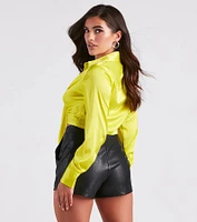 Happy Hour Ready Cropped Blouse