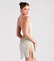 Endless Nights Chainmail Halter Dress