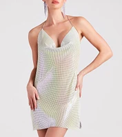 Endless Nights Chainmail Halter Dress