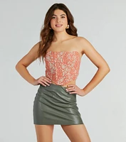 Allure Darling Strapless Lace Corset Top