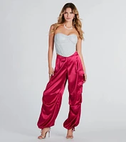 Suave Sparkle Strapless Glitter Bustier
