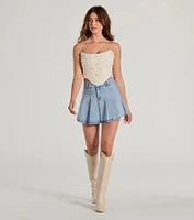 Trend Alert Faux Leather Corset