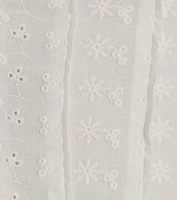 Sunshine Bliss Sleeveless Eyelet Corset Top