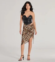 Perfectly Sleek Faux Leather Cropped Tube Top