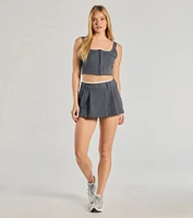 Keep It Casual Square Neck Cropped Tank Top