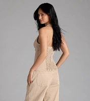 Fresh Vibes Denim Halter Top