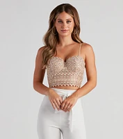 Reigning Lace Bustier Top