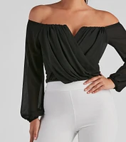 Sophisticated Chiffon Strapless Top