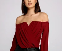 Sophisticated Chiffon Strapless Top