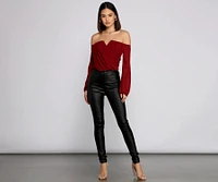 Sophisticated Chiffon Strapless Top