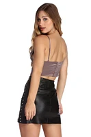 Satin Enchantment Crop Top