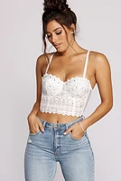 Reigning Lace Bustier Top