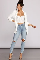 Reigning Lace Bustier Top