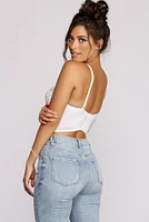 Reigning Lace Bustier Top