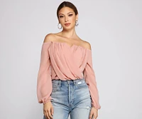 Sophisticated Chiffon Strapless Top