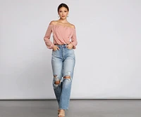 Sophisticated Chiffon Strapless Top