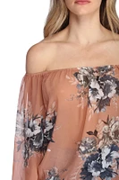 Flower Power Off The Shoulder Top