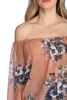 Flower Power Off The Shoulder Top