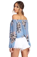 Flower Power Off The Shoulder Top