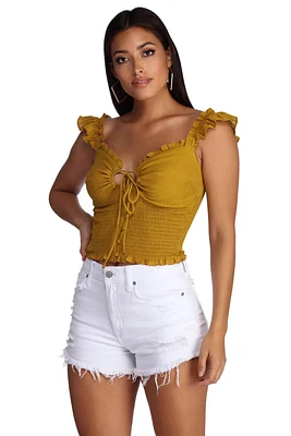 Button Up Smock Top