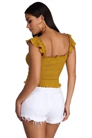 Button Up Smock Top