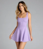Sweet Like Me Scoop Neck Skater Mini Dress