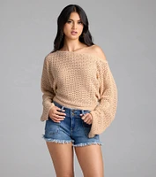 Cute Crochet Long Sleeve Sweater