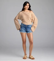 Cute Crochet Long Sleeve Sweater